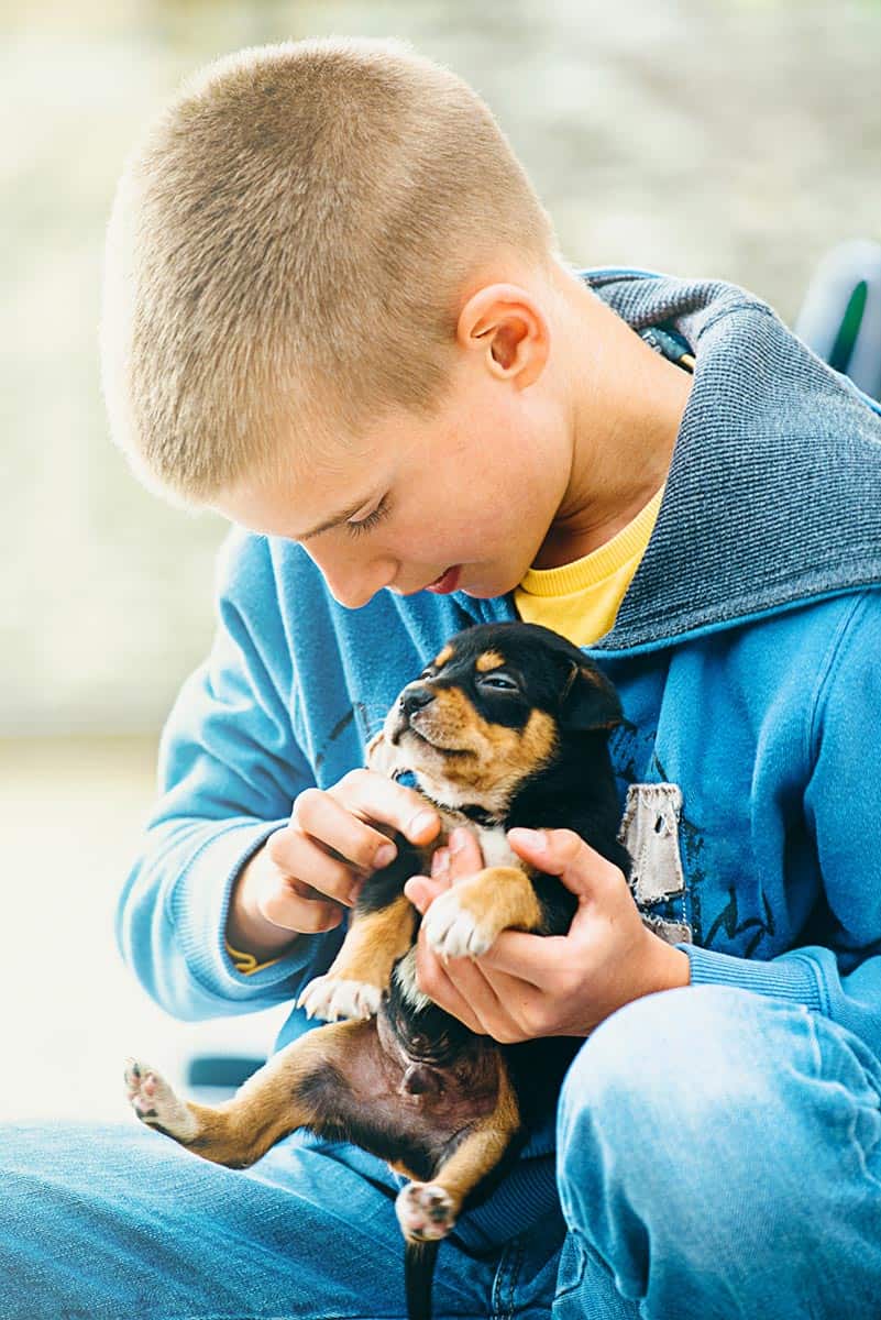 Boy and Dog